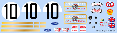 1968 Gold Leaf Navy Cut Decals