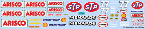 1993 Menards Arisco Decals