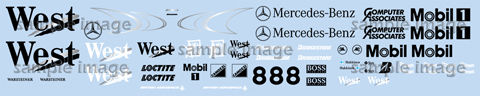 Williams FW16 decal sheet